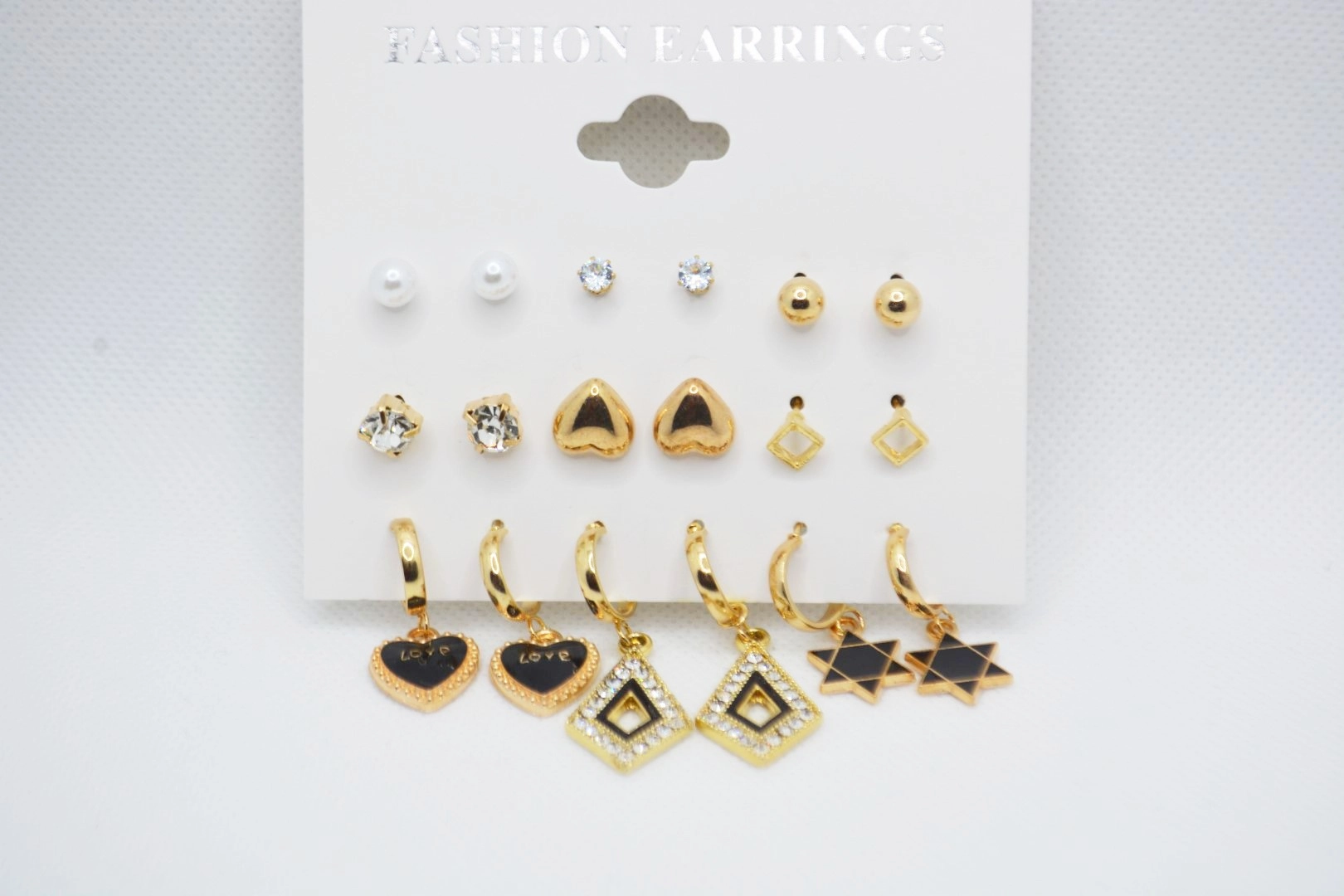 Fashion Studs Set Of 9  