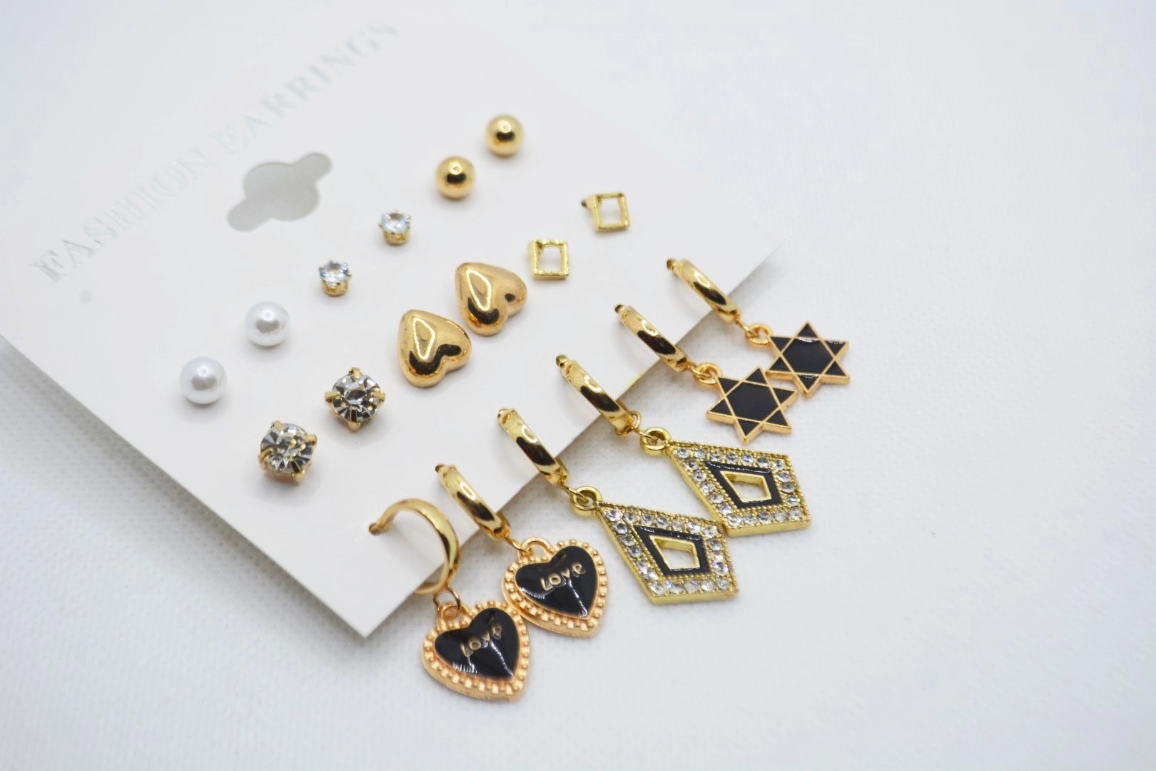 Fashion Studs Set Of 9  