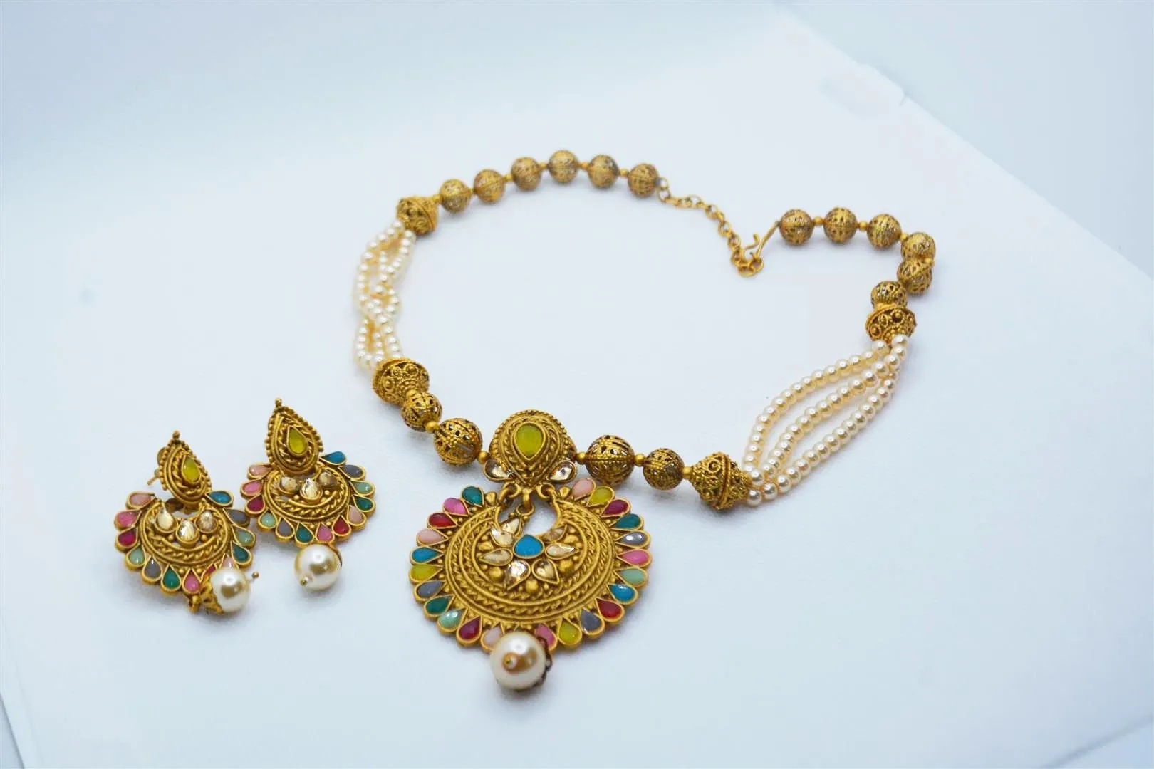 Rajwadi Pearl Noranga Mala