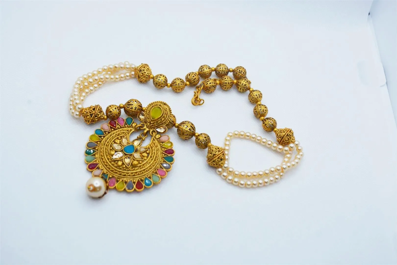 Rajwadi Pearl Noranga Mala